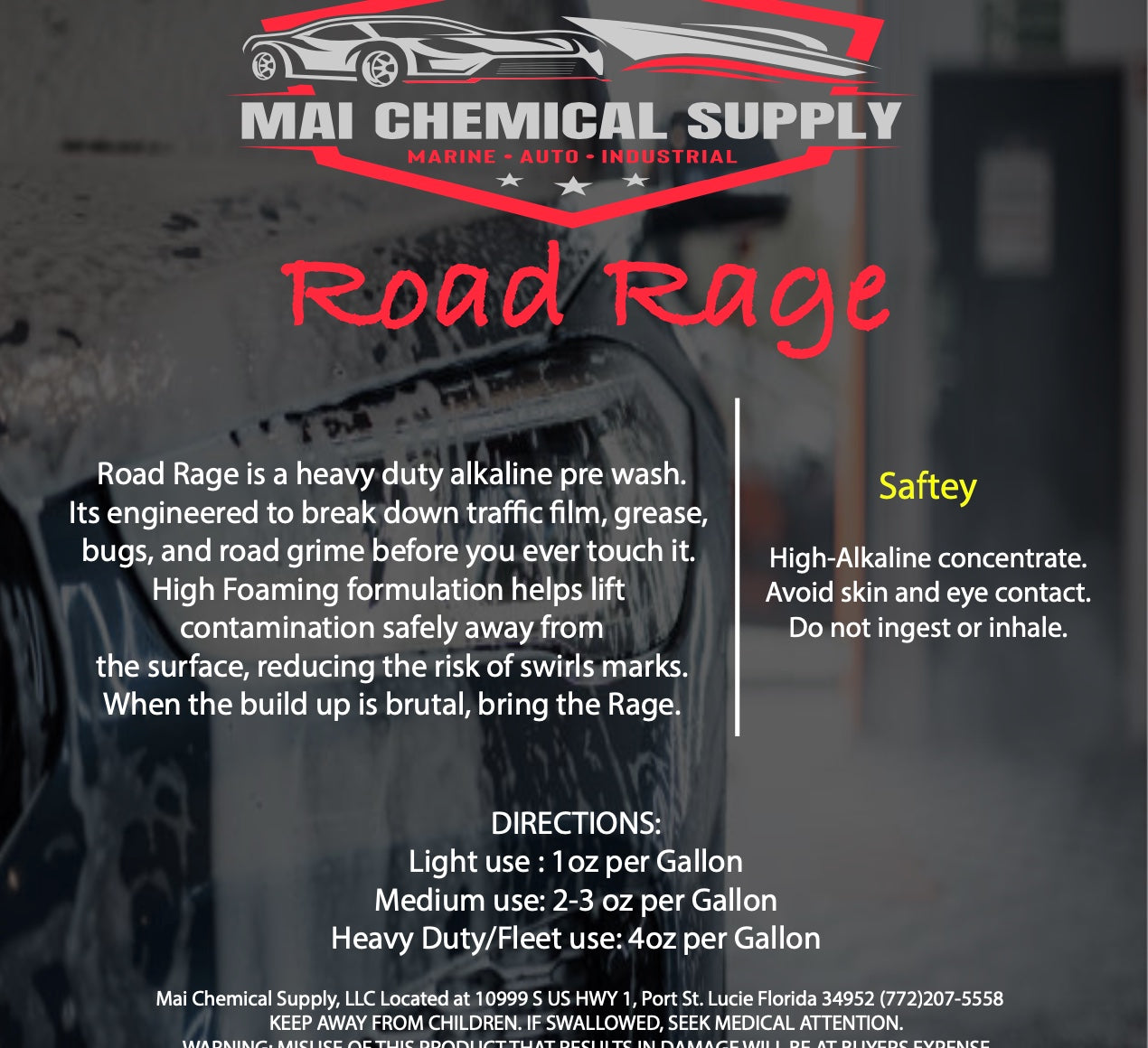 Road Rage Prewash Soap