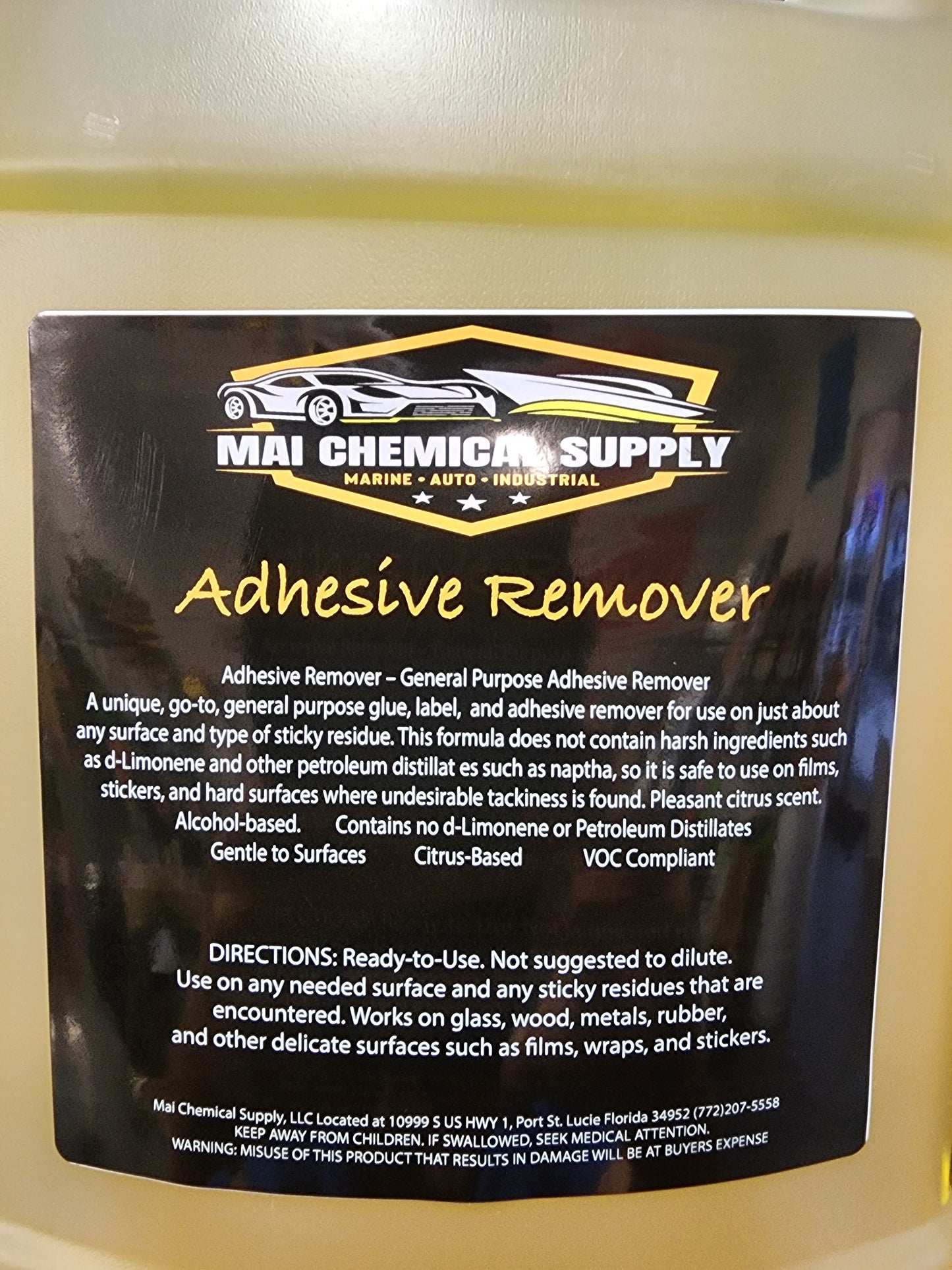 Adhesive remover Vinyl Remover