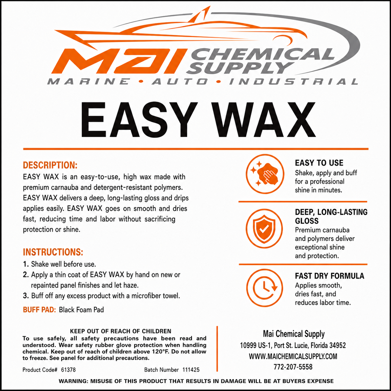 Easy wax