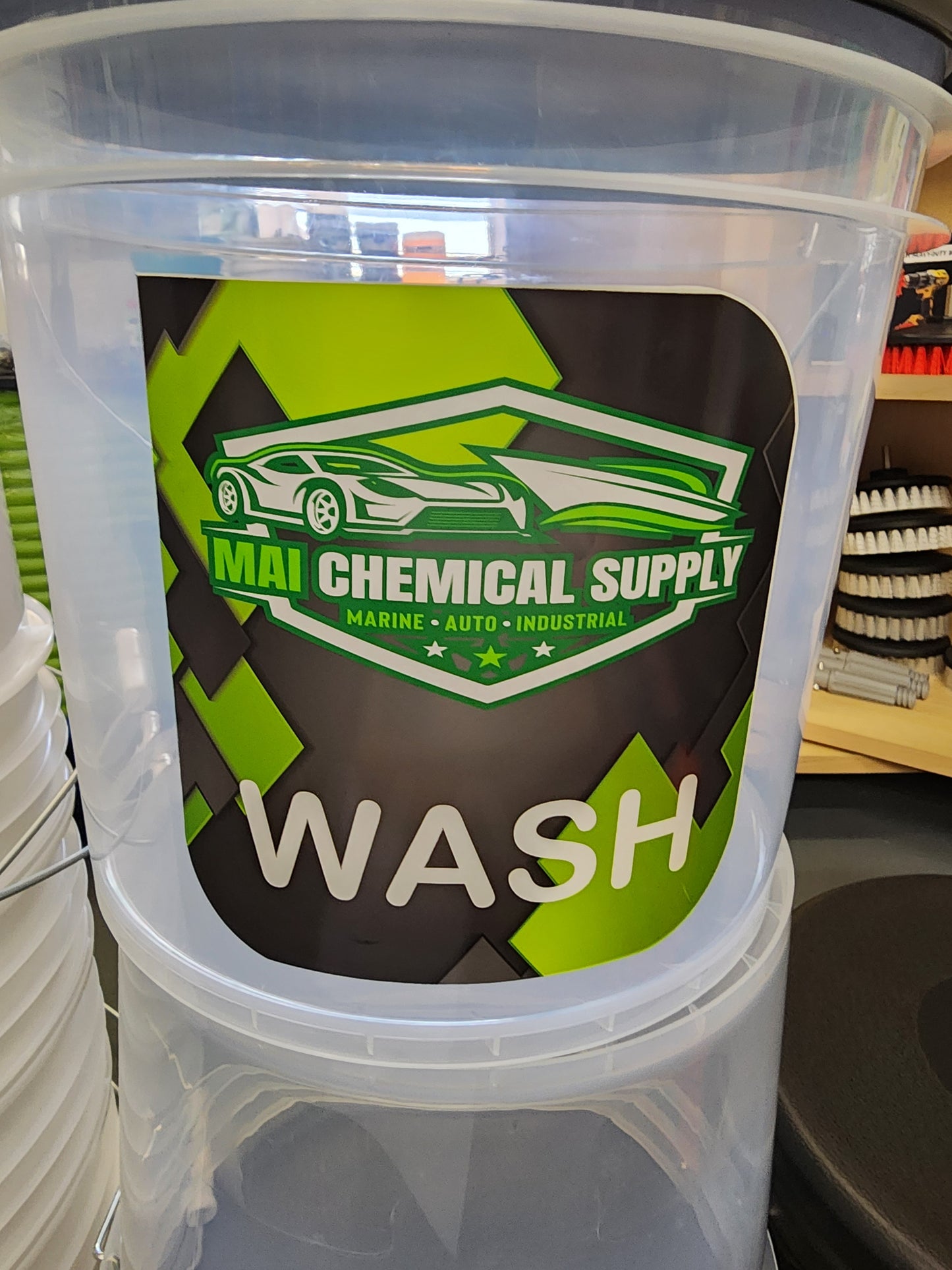 Mai chemical bucket stickers