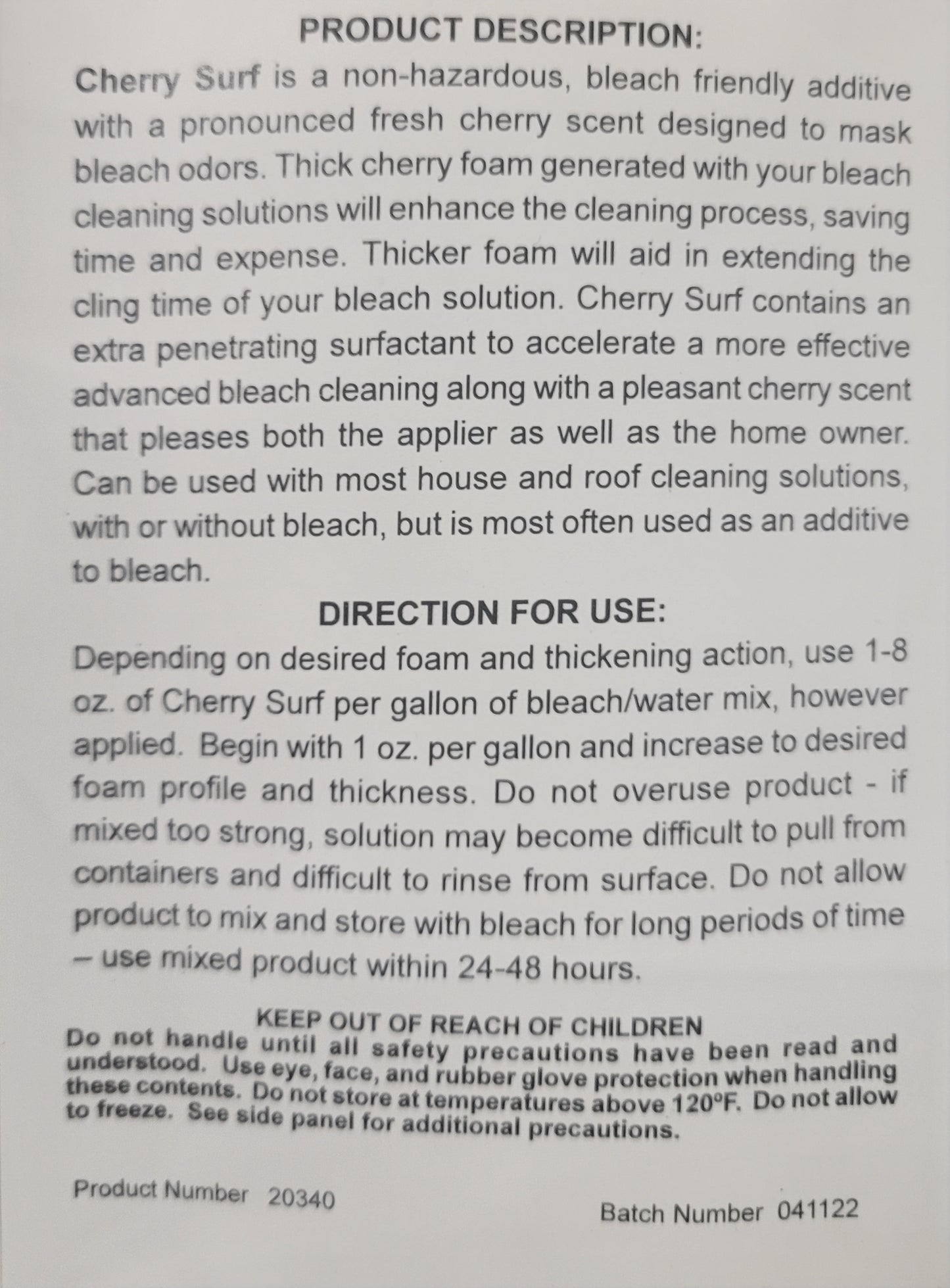 Cherry Surf Surfactant