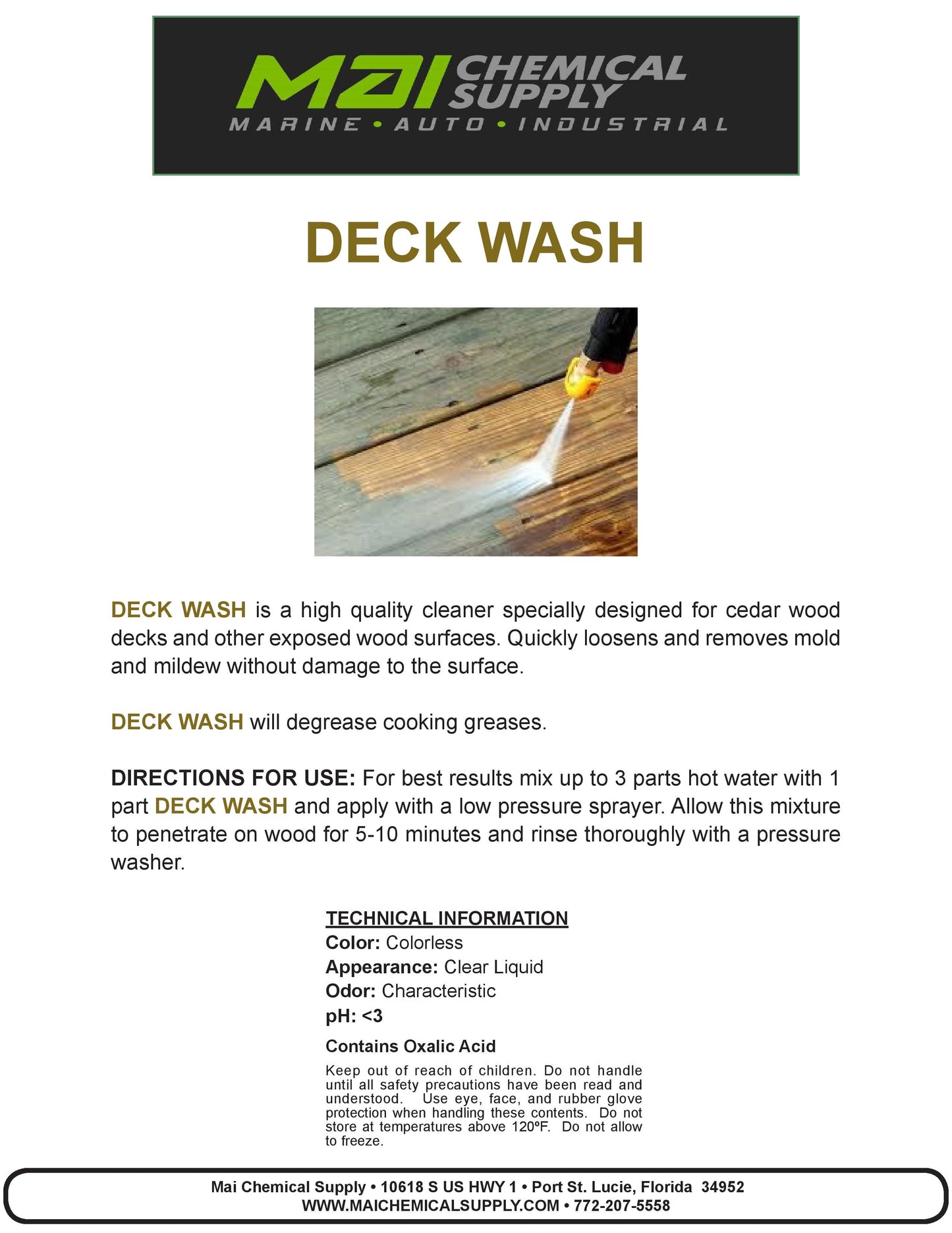 DECK WASH