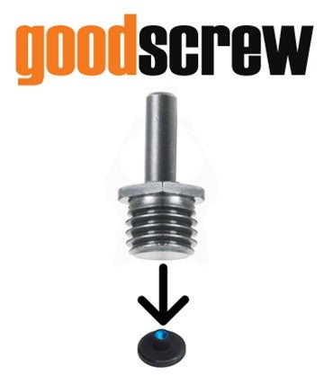 Good Screw- Drill Adaptor Makes Rotary Backing Plates Fit On Any Drill