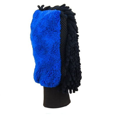Black and navy wash mitt