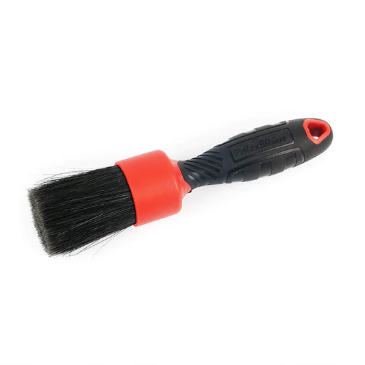 Maxshine Mixed Bristle Detailing Stubby Brush Red