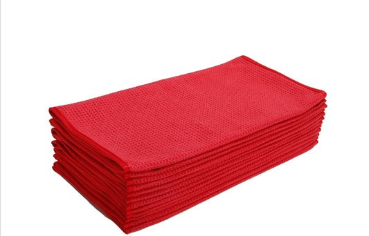 Waffle Weave Window and Glass Microfiber