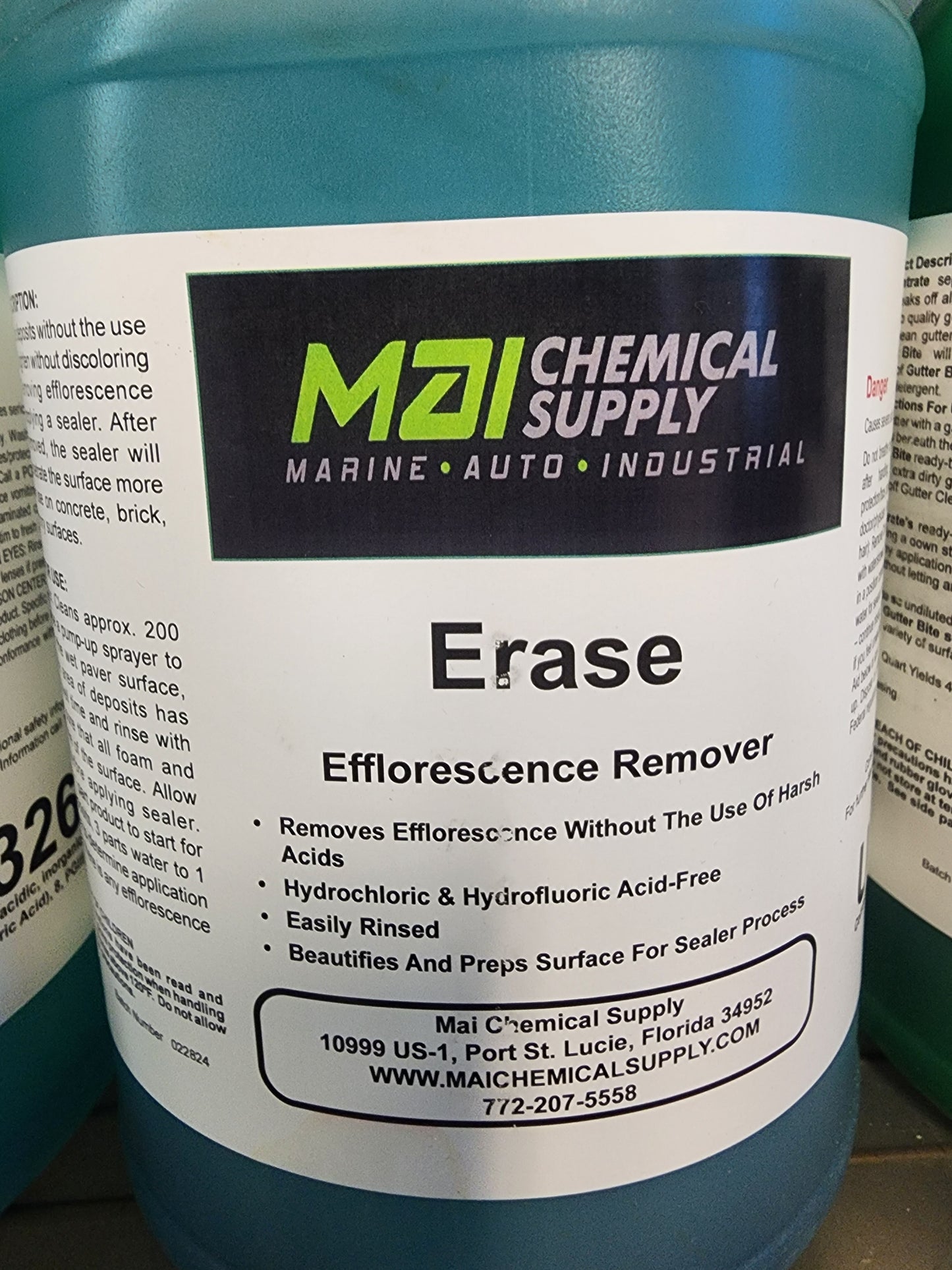 Erase efflorescence remover