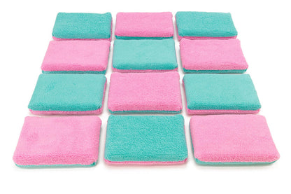 Thin [Saver Applicator Terry] Microfiber Coating Applicator Sponge with Plastic Barrier 1 each