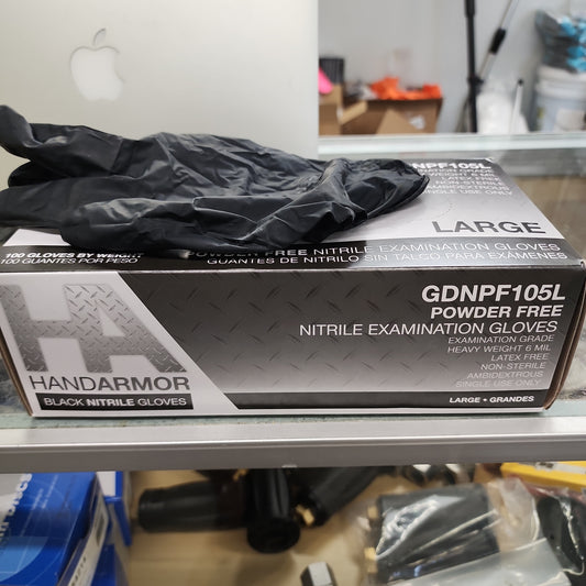 Black gloves 6 mil heavy duty