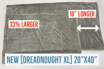 Dreadnought XL - Microfiber Car Drying Towel (20 in. x 40 in., 1100gsm) - 1 pack