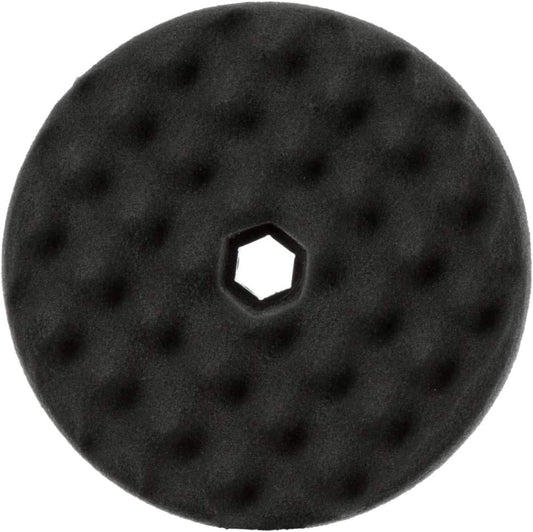 Snap It Medium Cut Foam Polishing Pad Double Sided 8 Inches, Black