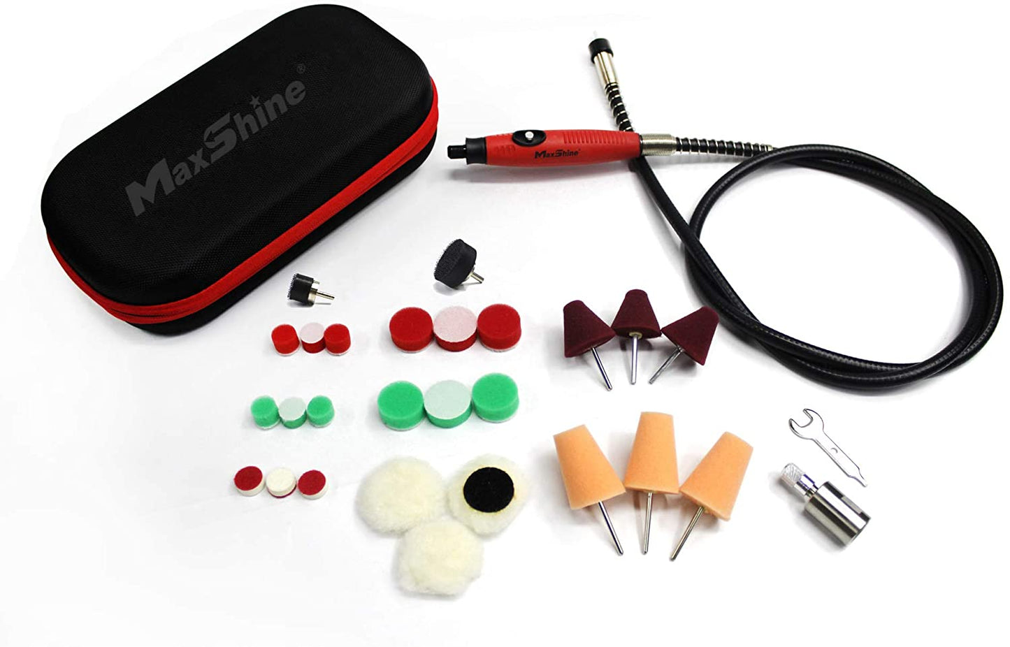 Maxshine MN01 Mini Polisher with 5/8" Adaptor-Polishing Tight Area Easily-The Rotary Polisher is Just for Reference