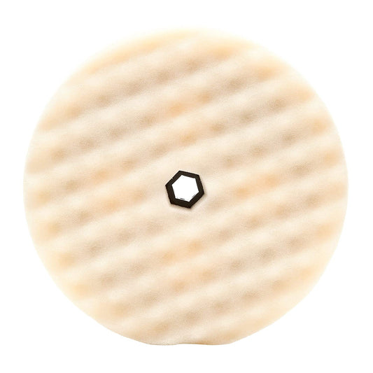 Snap It Heavy Cut Foam Polishing Pad Double Sided 8 Inches, White